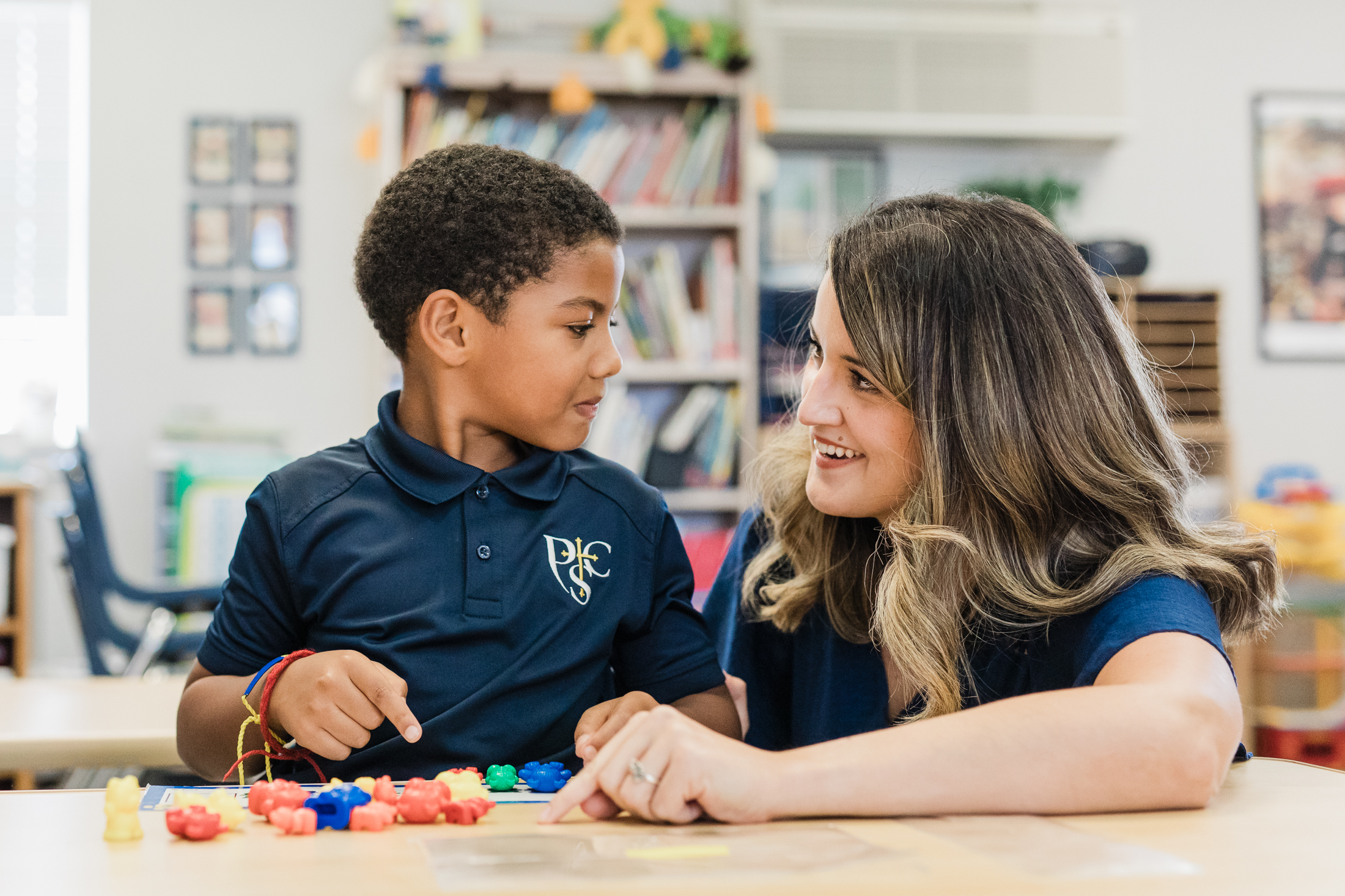 Students engaging in classical learning at PCS, a private Christian school in Houston, TX."