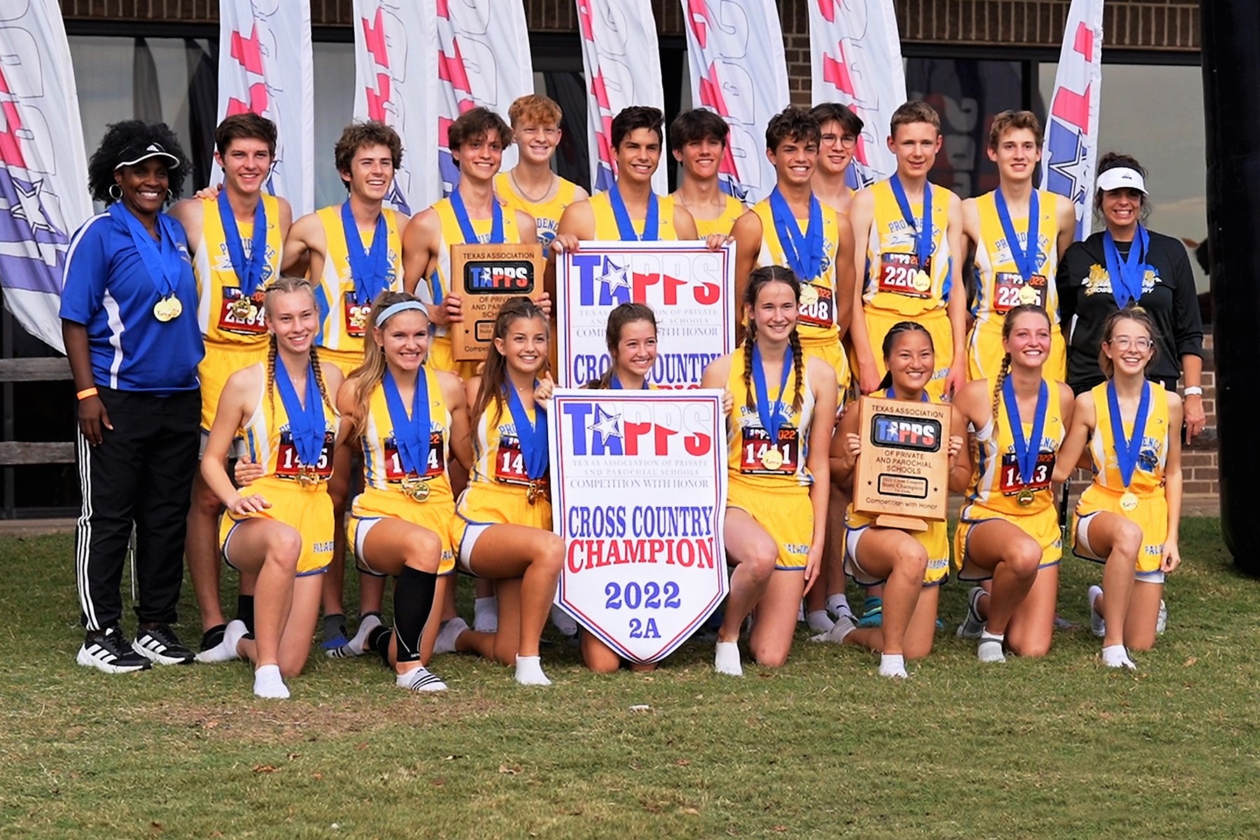 Providence Classical School Cross Country TAPPS Boys & Girls State Champs 2022